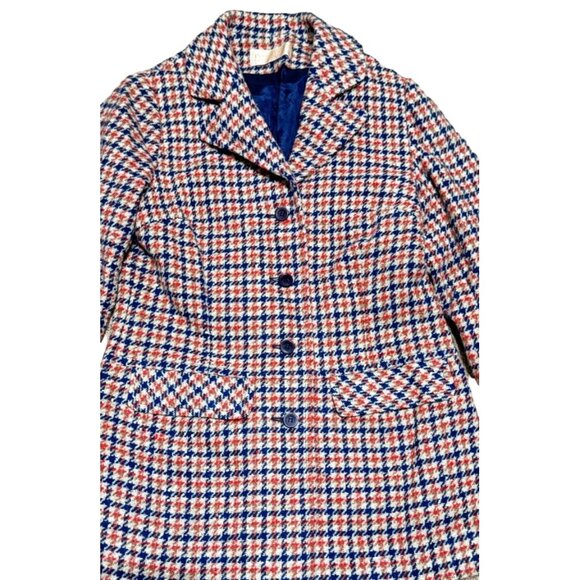 VINTAGE 70s PENDLETON SUIT JACKET SIZE 12 RED TARTAN PLAID FULLY LINED WOMENS - Picture 2 of 6